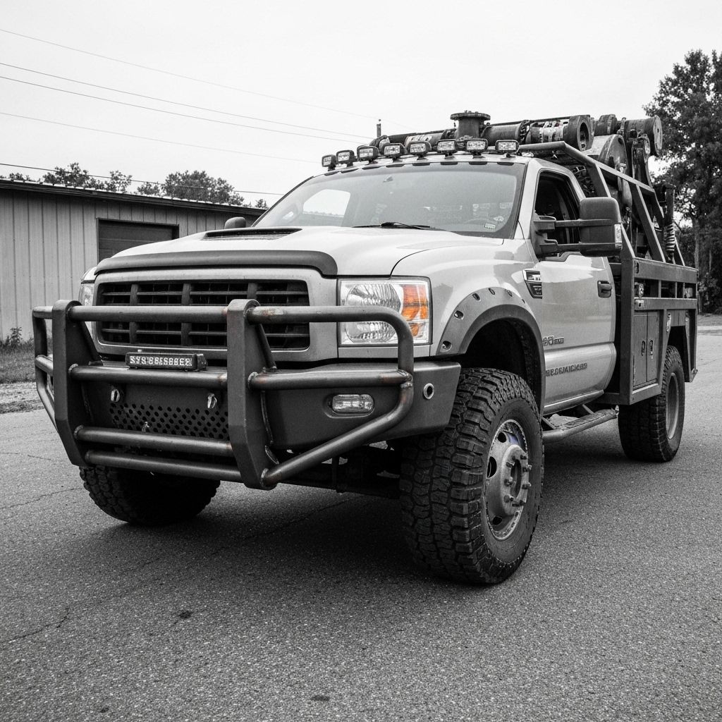 Custom Truck with Metal Reinforcements